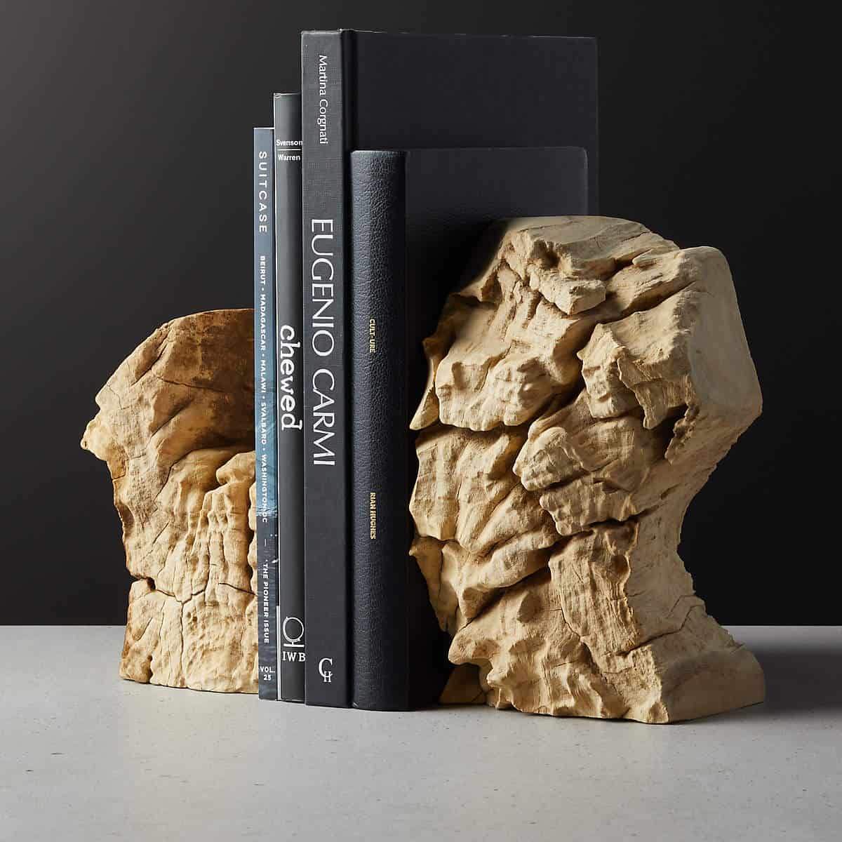 wooden bookends