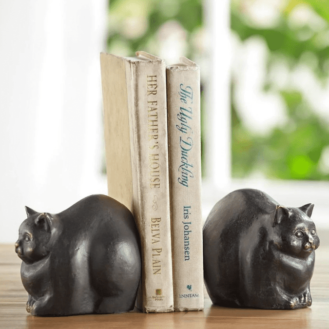 cat bookends