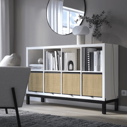 kallax white bookshelves