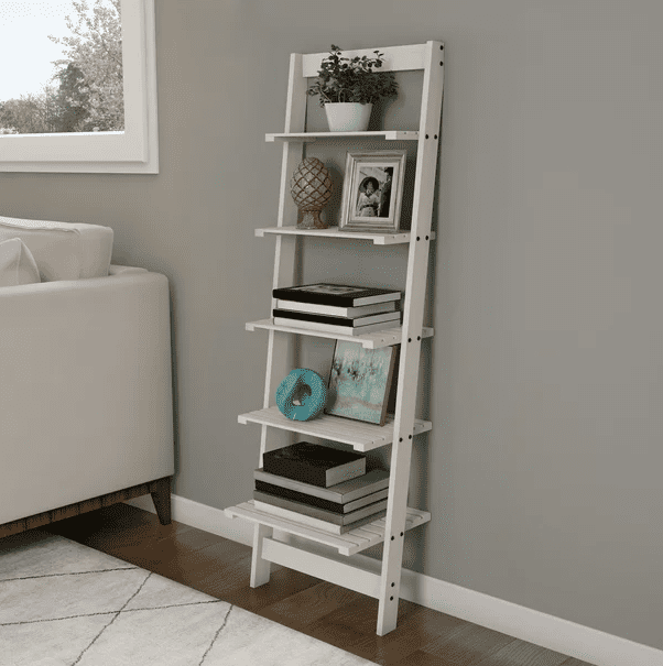 ladder bookshelves walmart