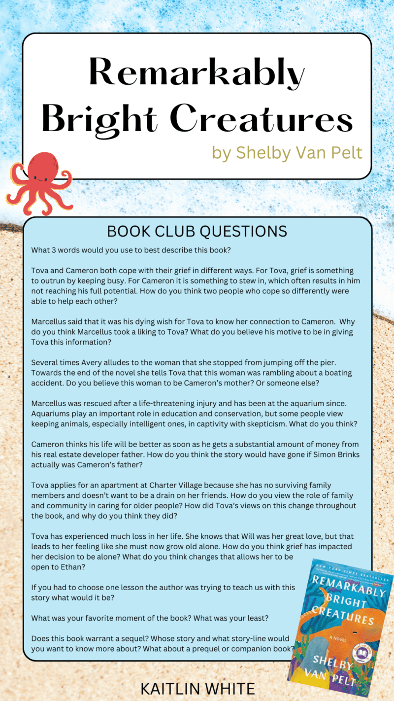 book-club-questions-for-remarkably-bright-creatures-kaitlin-white